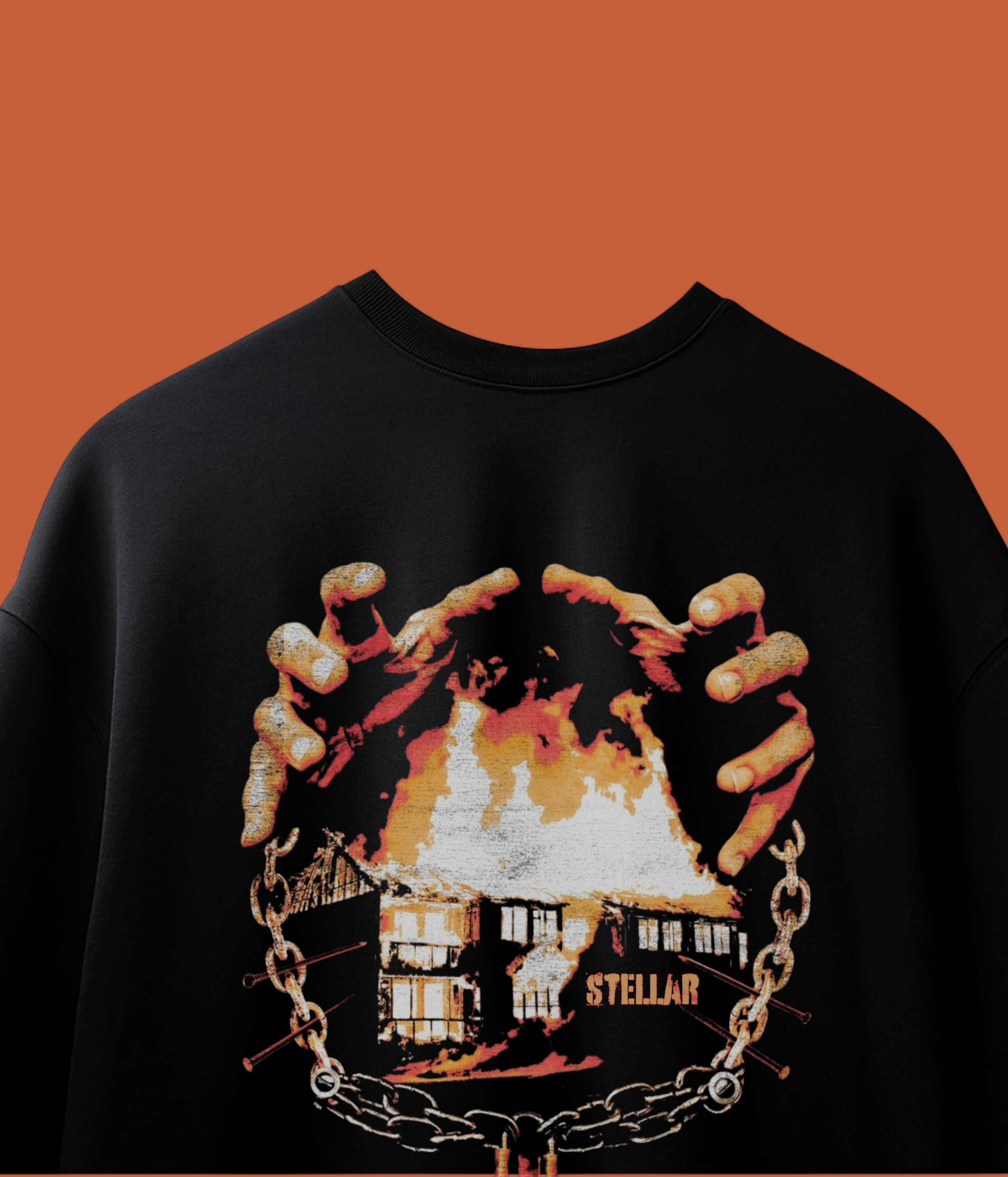 BURNING HOUSE OVERSIZED TEE