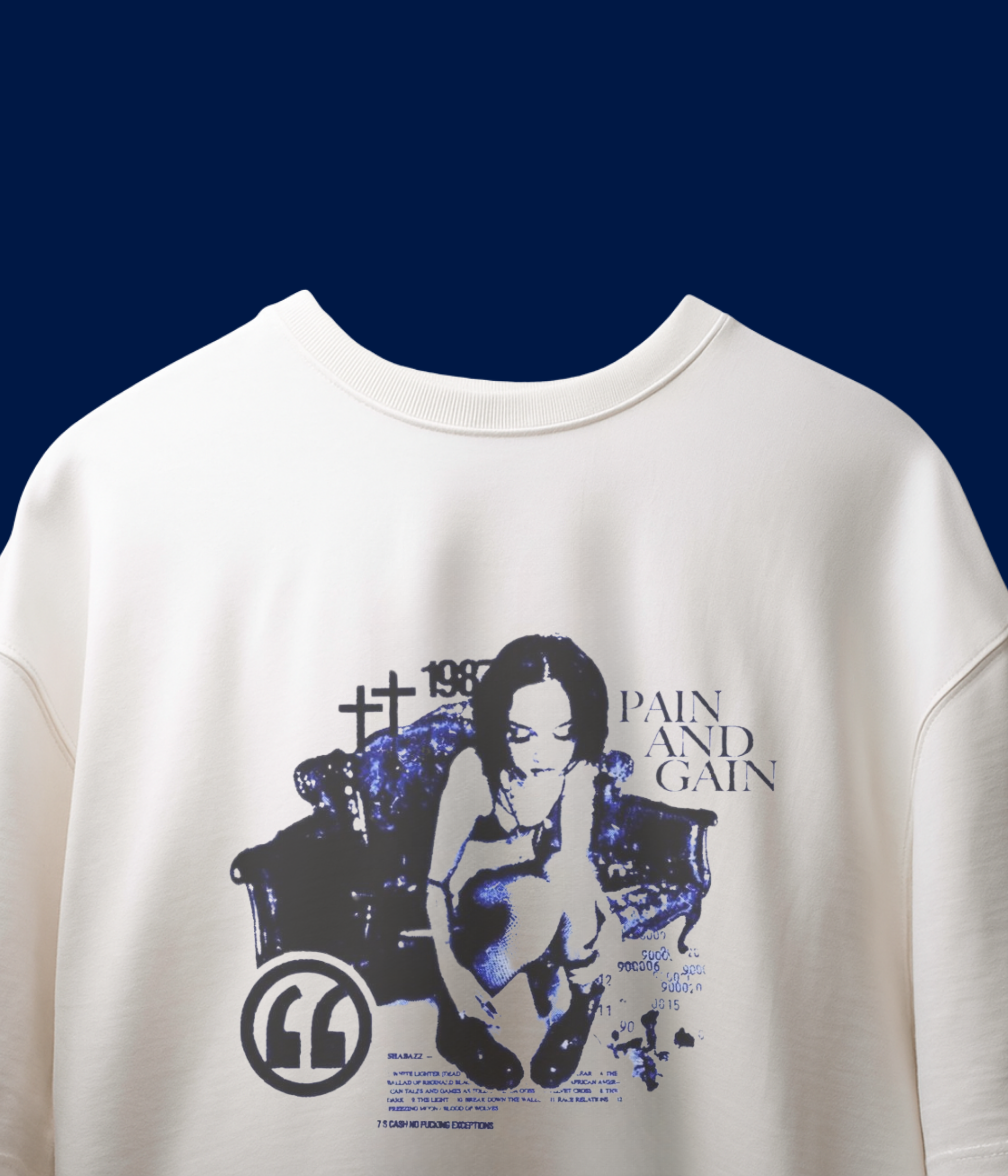 NO PAIN NO GAIN OVERSIZED TEE
