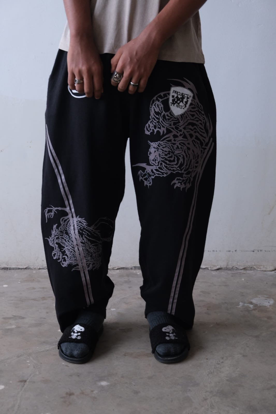 PROJECT N13 TRACKPANTS BLACK