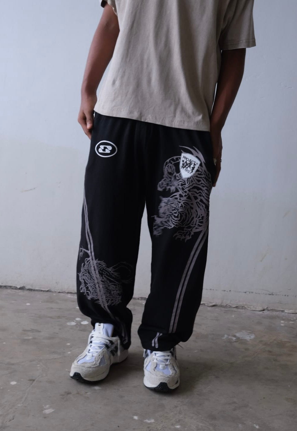 PROJECT N13 TRACKPANTS BLACK