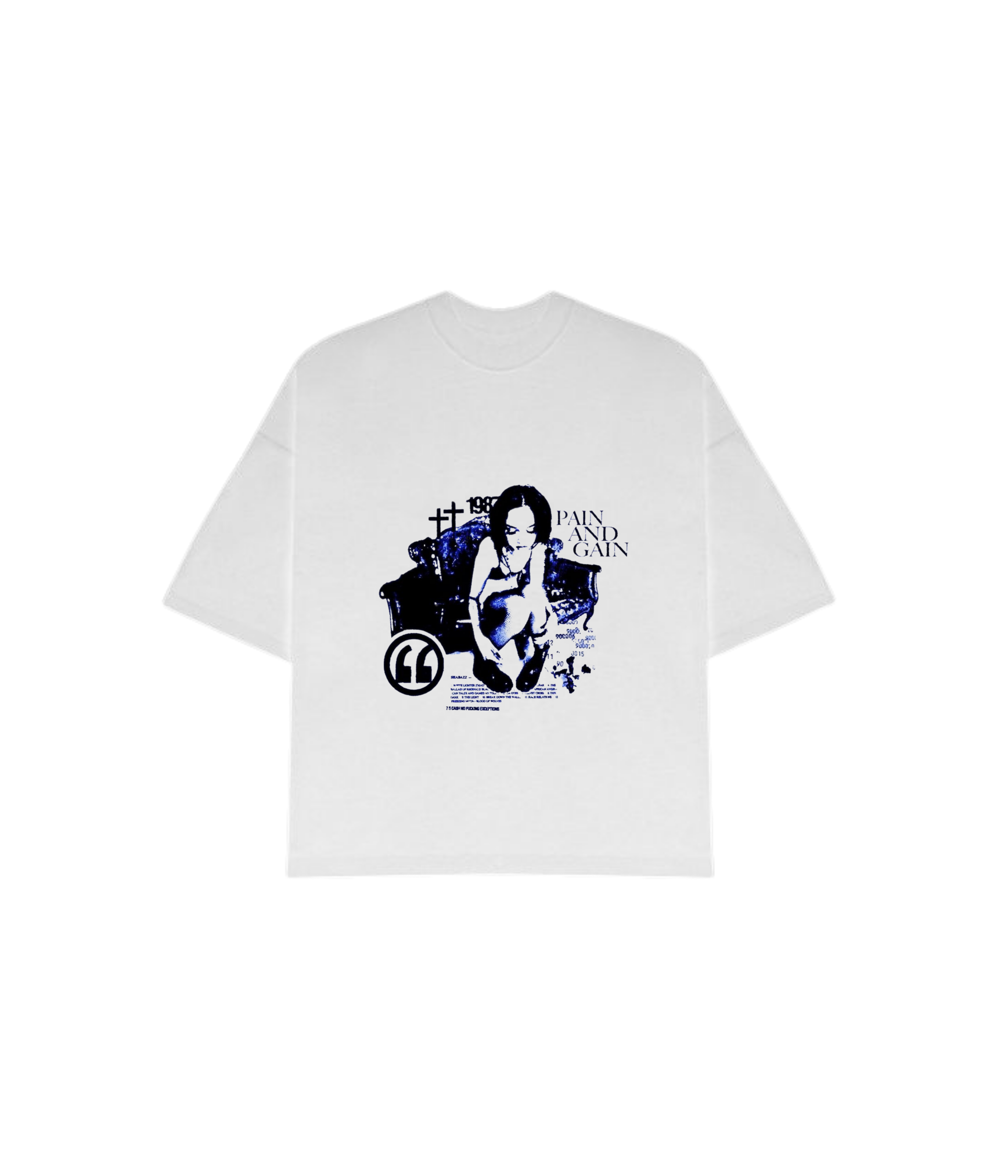 NO PAIN NO GAIN OVERSIZED TEE