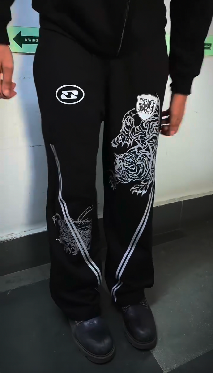 PROJECT N13 TRACKPANTS BLACK