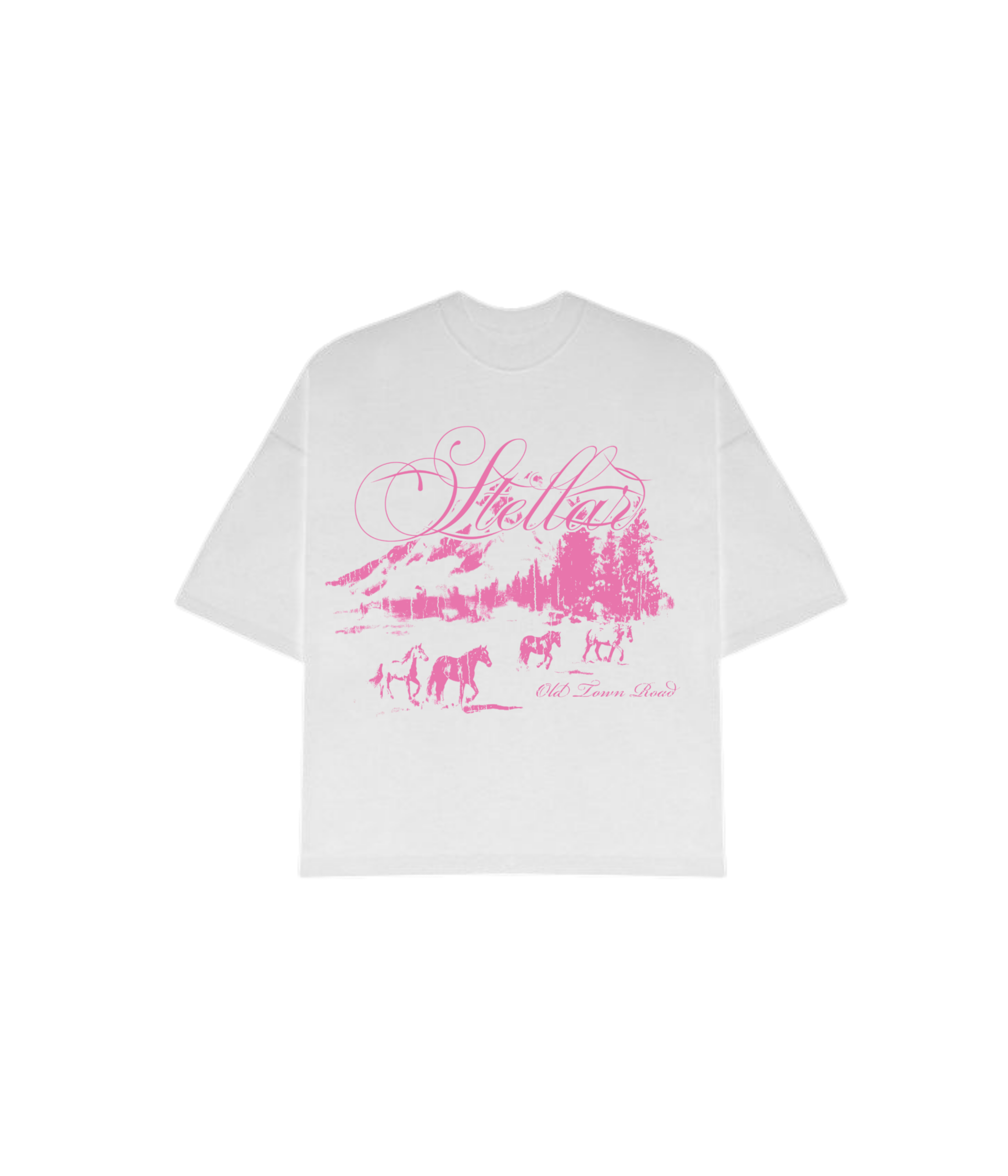 PINK SUNSET OVERSIZED TEE
