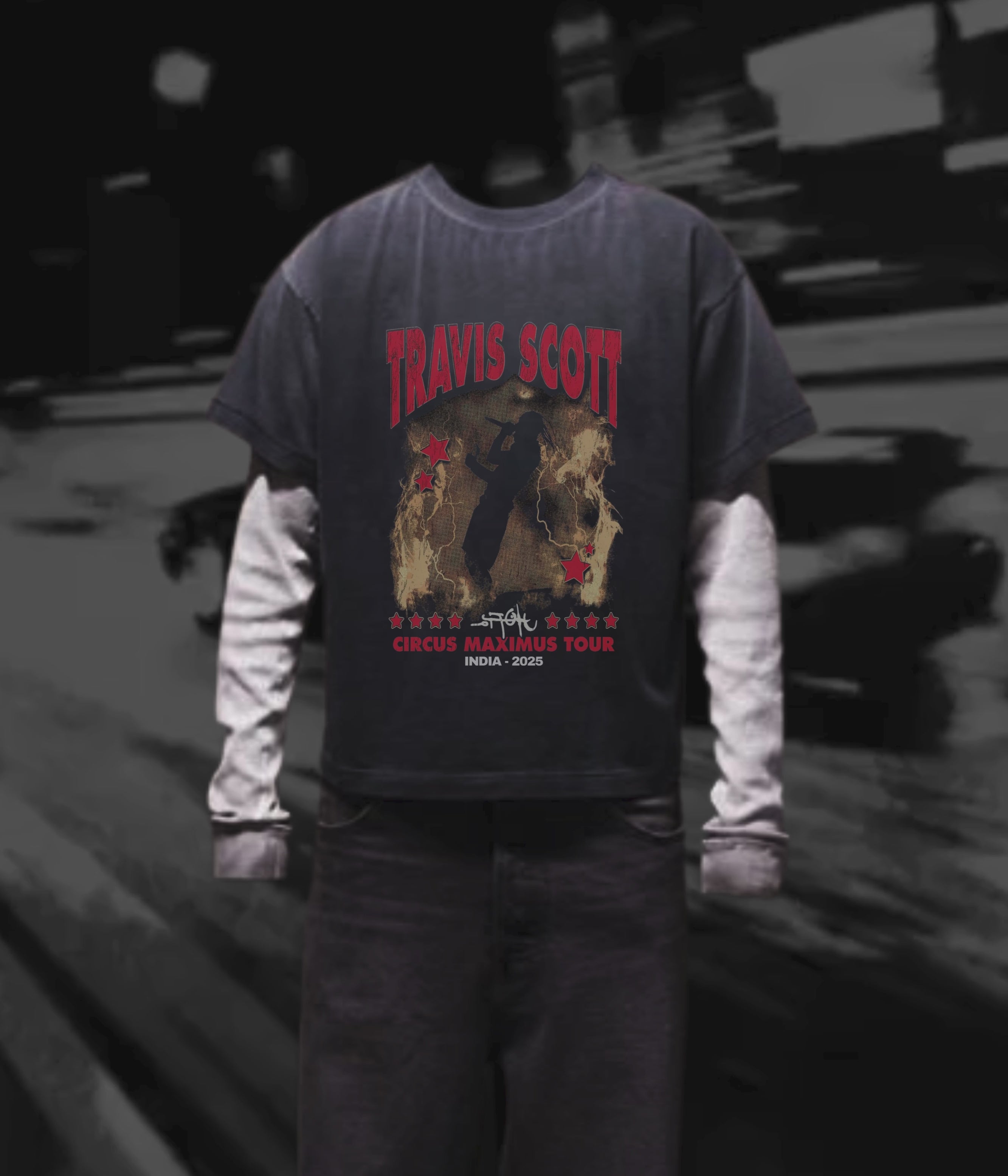 TS INDIA TOUR OVERSIZED TEE