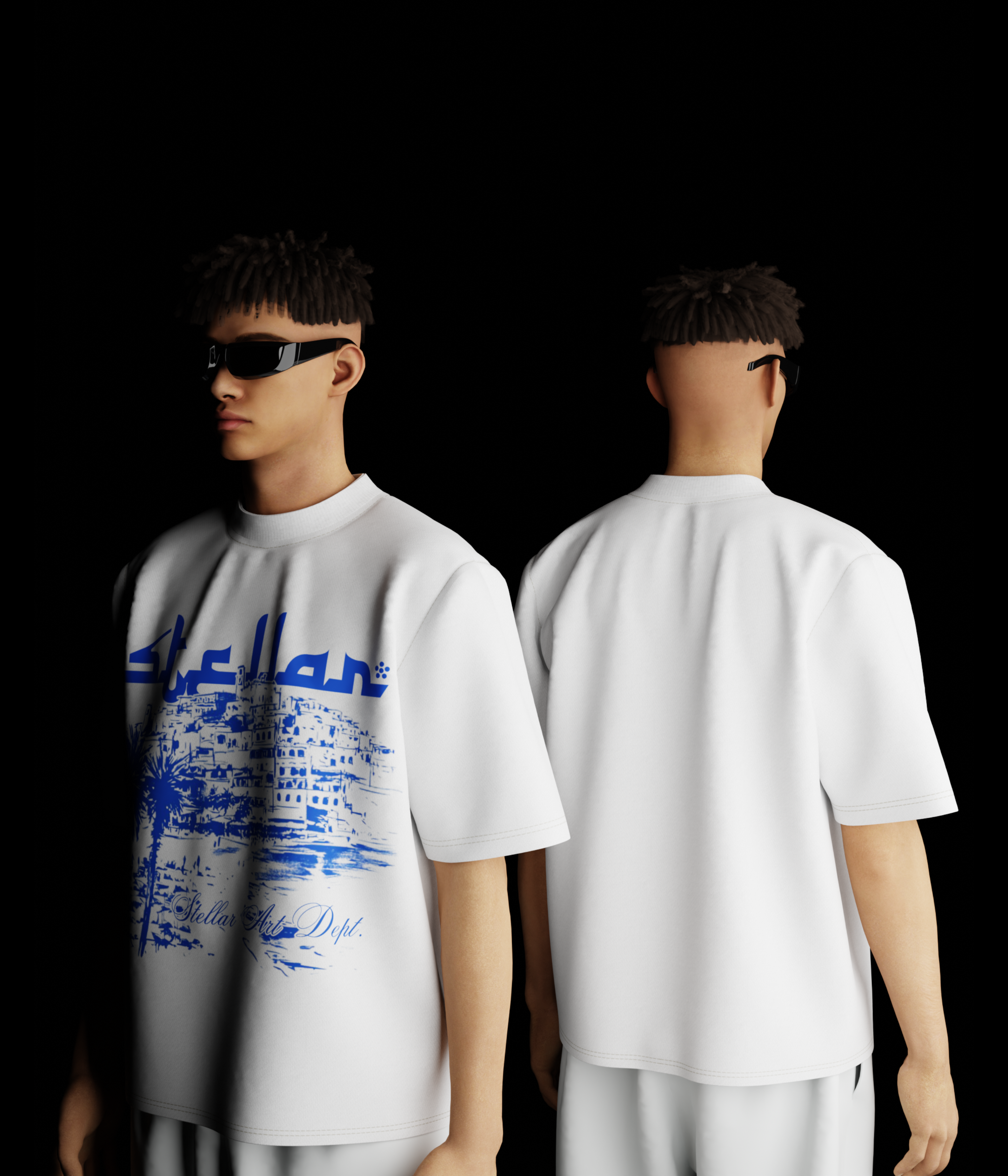 ARABIAN SKYS REGULAR FIT TEE