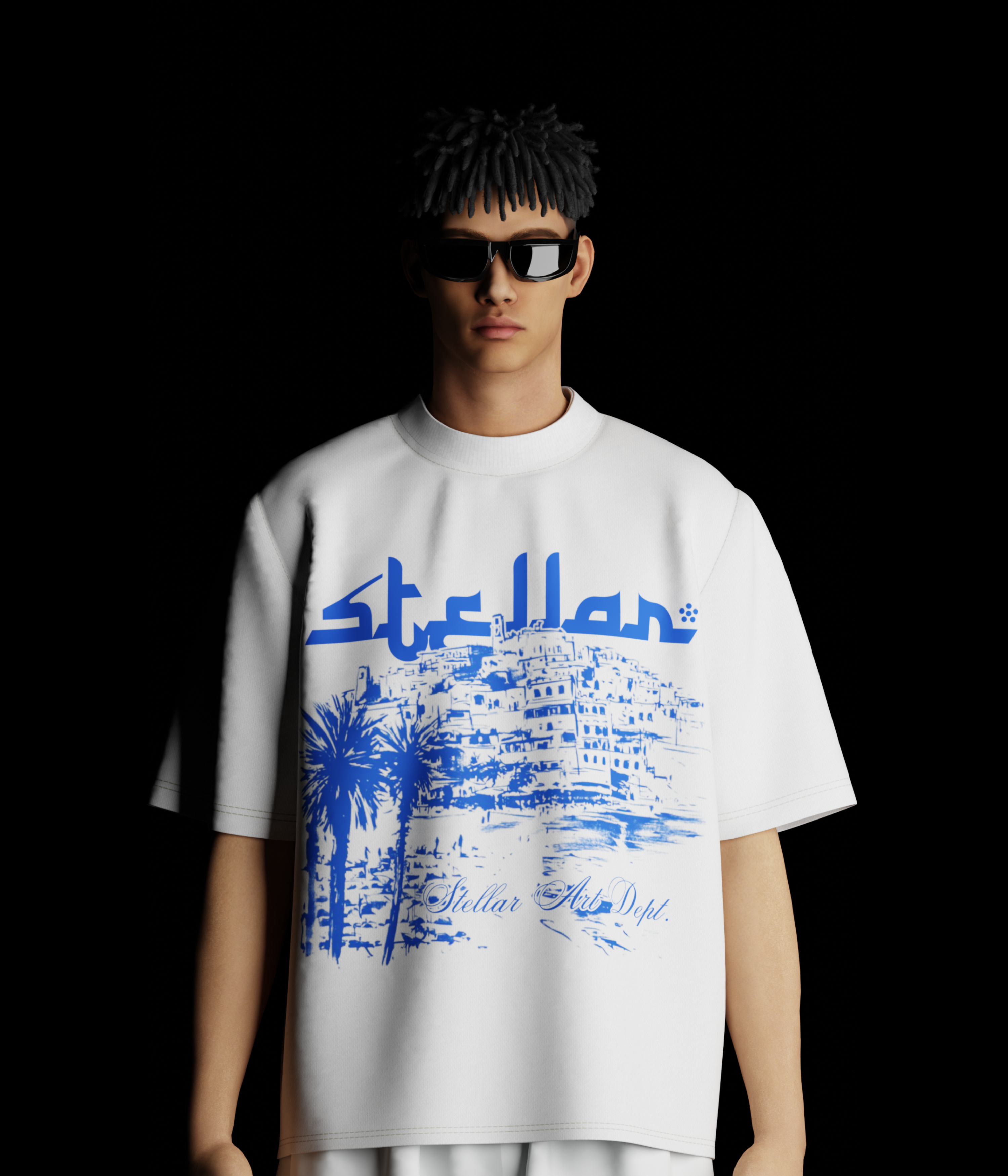 ARABIAN SKYS REGULAR FIT TEE